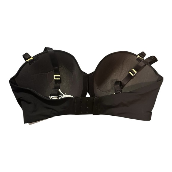 Lauren Ralph Lauren Luxe Smoothing Convertible Strapless Bra 36DD & 36B Black - Picture 4 of 8